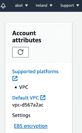 Enable default encryption for EBS volumes