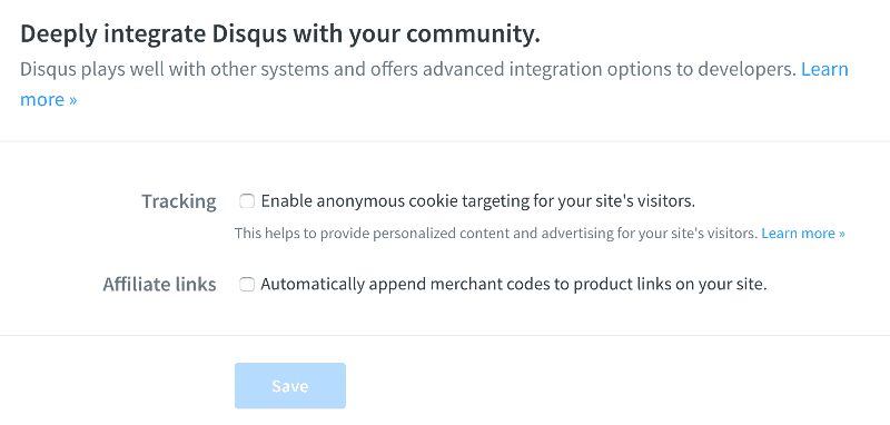 Disable Disqus cookies