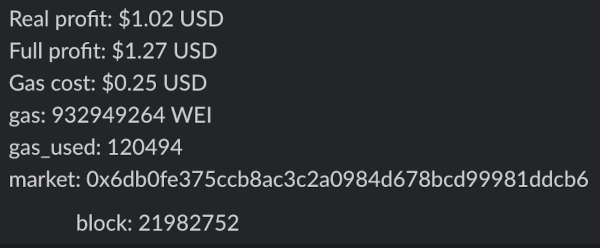 eETH swap profit