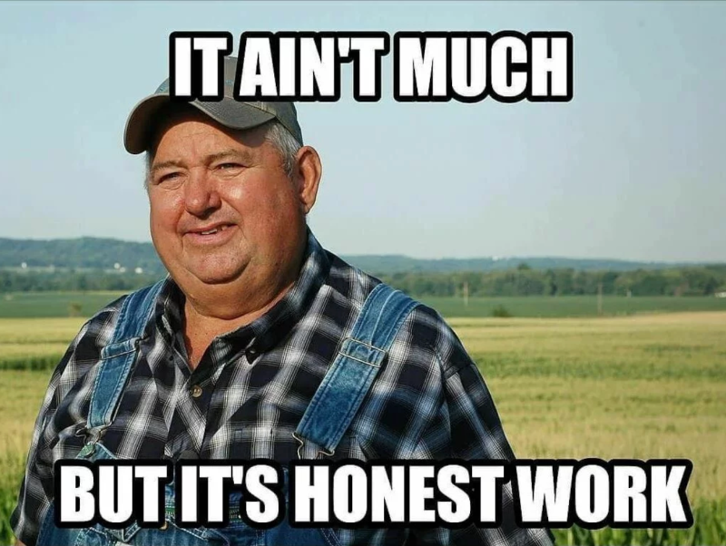 Honest work meme