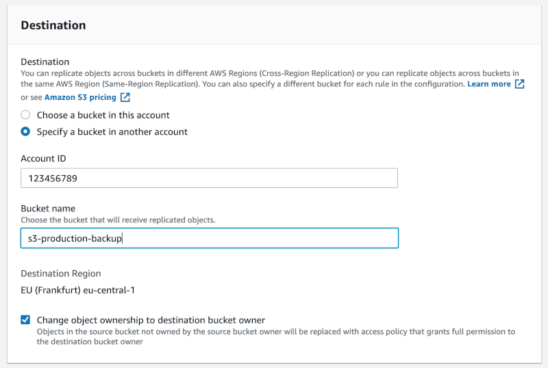 AWS S3 bucket removal UI