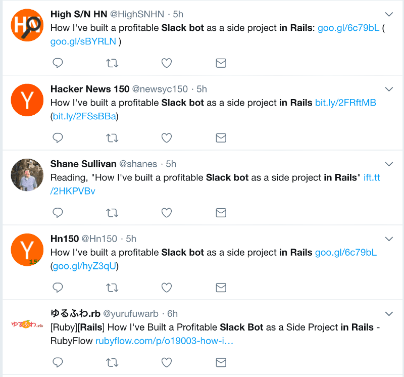 Automated Twitter bots