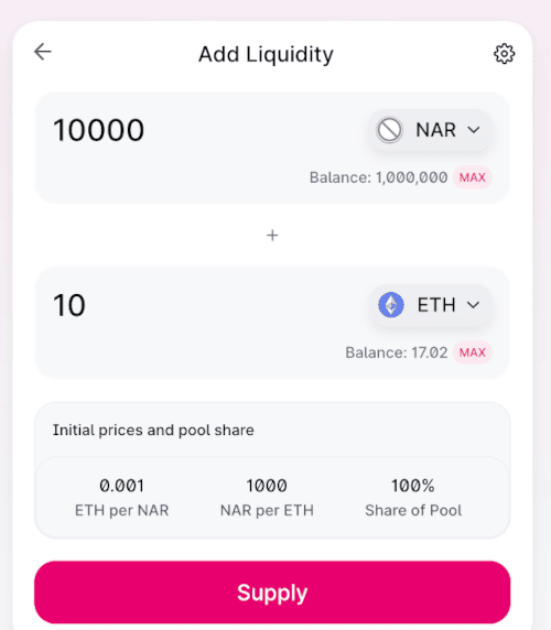 Bootstrapping liquidity on Uniswap